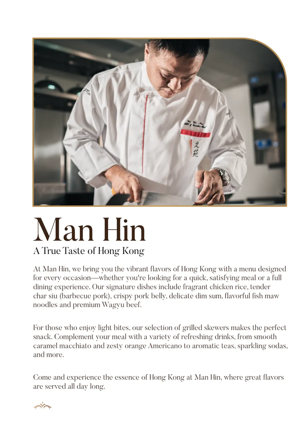 Chef Man preparing food